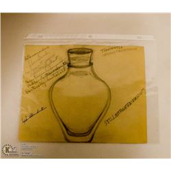 MARY BORGSTROM ORIGINAL POTTERY DRAWING