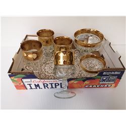 KINGS CROWN THUMBPRINT MEDIUM AND SMALL COMPOTE