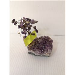 AMETHYST PRECIOUS STONE  TREE SCULPTURE