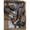 Image 1 : LOT OF ASSORTED WOOD CARVED SCULPTURES