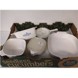 SET OF 7 CORNFLOWER CORNING WARE