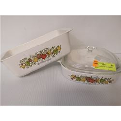 SET OF 2 SPICE OF LIFE CORNING WARE