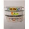 Image 1 : SET OF 3 COUNTRY FESTIVAL CORNING WARE