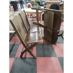 LOT OF 2 DOUBLE THEATRE CHAIRS