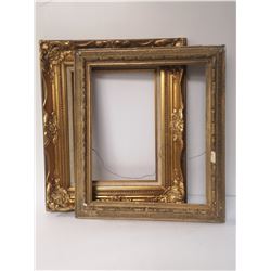 LOT OF 2 GUIIDED GOLD PICTURE FRAMES