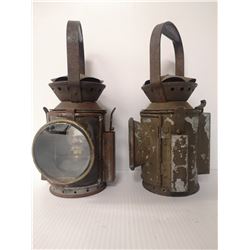 LOT OF 2 VINTAGE LANTERNS