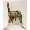 Image 4 : 1890 CREE MADE BISON HORN CHAIR ONION LAKE CREE