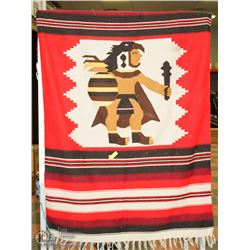 ANTIQUE NAVAJO BLANKET HAND MADE INDIGENOUS