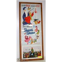 ORIGINAL DISNEY SWORD AND THE STONE MOVIE POSTER