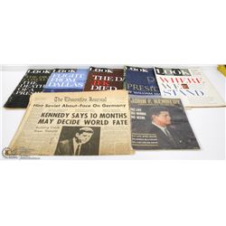 1960S JFK PAPERS AND MAGAZINES