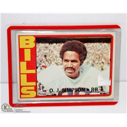 1972 OJ SIMPSON TOPPS NFL CARD