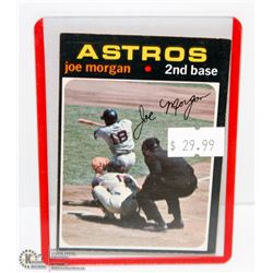 1970 OPEECHEE BASEBALL CARD JOE MORGAN