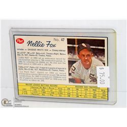 1961 POST BASEBALL NELLIE FOX