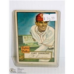 1952 TOPPS BASEBALL CURT SIMMONS