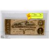 Image 1 : 1864 CONFEDERATE FIVE DOLLAR BILL