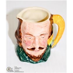 ANTIQUE HAND PAINTED SANDLAND WARE TOBY JUG SMALL