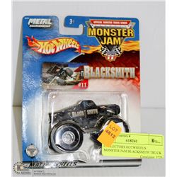 COLLECTORS HOT WHEELS MONSTER JAM BLACKSMITH TRUCK