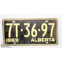 1968 ALBERTA LICENSE PLATE