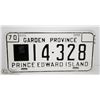 Image 1 : 1970 PEI LICENSE PLATE