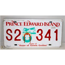 ANNE OF GREEN GABLES PEI LICENSE PLATE