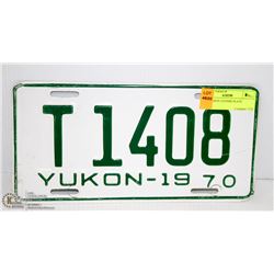 1970 YUKON LICENSE PLATE