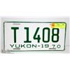Image 1 : 1970 YUKON LICENSE PLATE