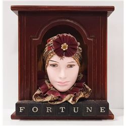 HANDCRAFTED 3D FORTUNE TELLER WITH PORCELAIN FACE