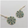 Image 2 : Silver Emerald Earrings, Suggested Retail Value $240