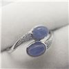Image 2 : Silver Tanzanite Ring (~Size ADJUSTABLE), Suggested Retail Value $200