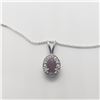 Image 1 : Silver Ruby 18"(0.6ct) Necklace, Suggested Retail Value $140