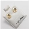 Image 2 : 10K Yellow Gold Citrine 2In1(0.3ct) Earrings, Made in Canada, Suggested Retail Value $200