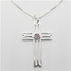 Silver Cz 18" Necklace, Suggested Retail Value $120