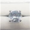 Image 1 : Silver Big Cz Ring (~Size 6.75), Suggested Retail Value $60USD (PRICE TAG)