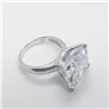 Image 2 : Silver Big Cz Ring (~Size 6.75), Suggested Retail Value $60USD (PRICE TAG)