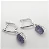 Image 2 : Silver Amethyst(4ct) Earrings, Suggested Retail Value $200