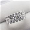 Image 2 : Silver Cubic Zirconia Ring (~Size 6.75) (~weight 6.34g), Suggested Retail Value $160