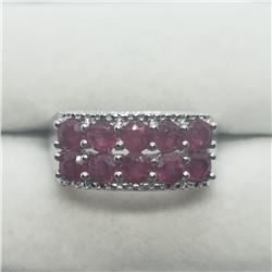 Silver Ruby(1.2 APRXct) Come With Random Size Ring (~Size 6,7,8,9), Suggested Retail Value $300