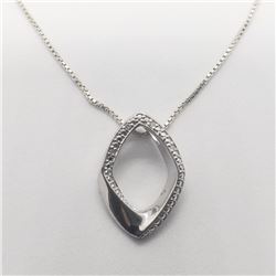 Silver Diamond 18" Necklace, Suggested Retail Value $260
