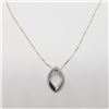 Image 2 : Silver Diamond 18" Necklace, Suggested Retail Value $260
