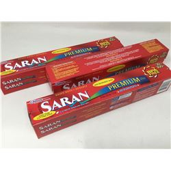 Lot of 3 rolls Saran Wrap