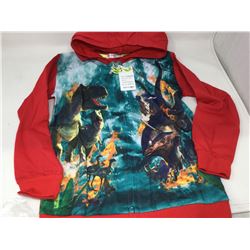 Boys Small T Rex zip up hoodie