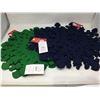 Image 1 : Lot of 8 felt snowflake placemats