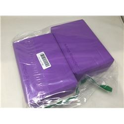 Lot of 2 mind reader purple foam yoga blocks