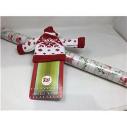 Christmas topper with roll of wrap