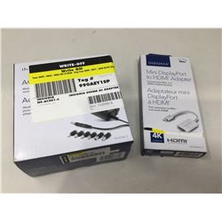 Lot of 2 HDMI adapter & universal AC adapter