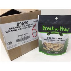 Case lot of Break a way organic coconut mix 12 x 85g