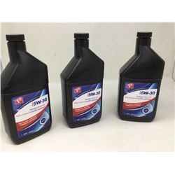 Lot of 3 x 1 qt 5w-30 motor oil