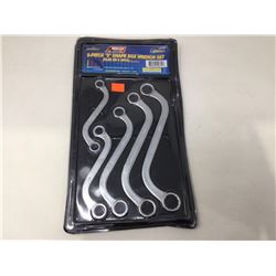 NEW 5 Pce S shape box wrench set