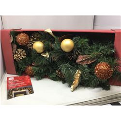 NEW Arctic Flurry LED pre lit Garland 9 ft