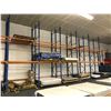 Image 2 : 7 - 18 FT BLUE DOUBLE DEEP PALLET RACKING UPRIGHT, 1 - 13 FT DOUBLE BLUE DEEP PALLET RACKING